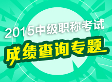 2015中级职称考试成绩查询专题