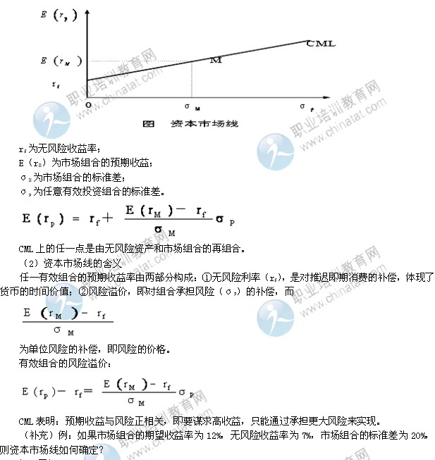 2014年中级经济师考试金融专业精讲：资产定价理论