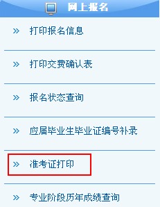 准考证打印入口