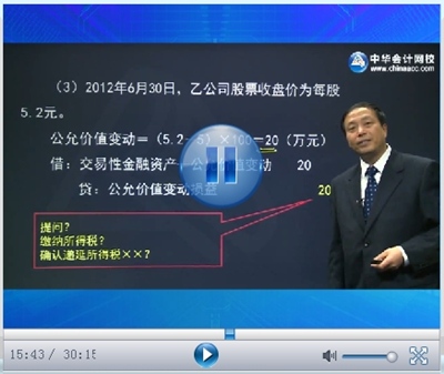 2015年CPA考试网上辅导课程