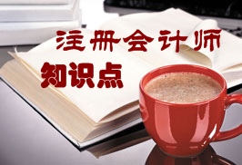 注册会计师知识点