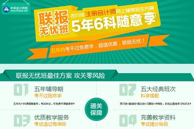 2015年注册会计师考试网上辅导课程联报无忧班