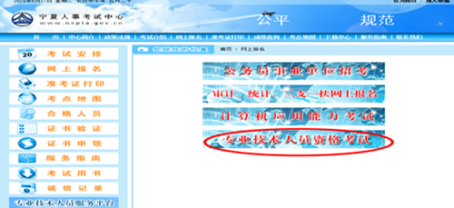 宁夏2015年审计专业技术人员资格考试网上报名提示