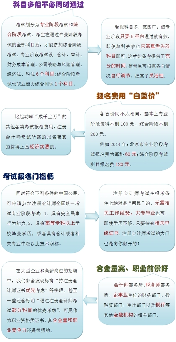 你应该考注册会计师的几个理由