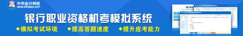 2015年银行从业资格考试机考模拟系统