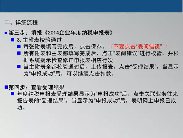 2014年度汇算清缴网报系统操作流程