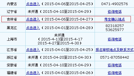 吉林2015年中级会计职称报名入口已开通