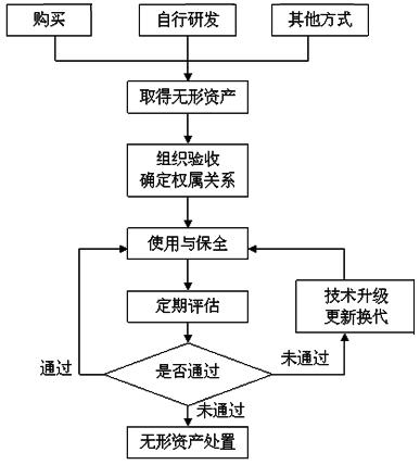 无形资产日常管理流程图