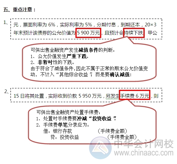 2015注会习题及对应知识点详解：可供出售金融资产（债券）