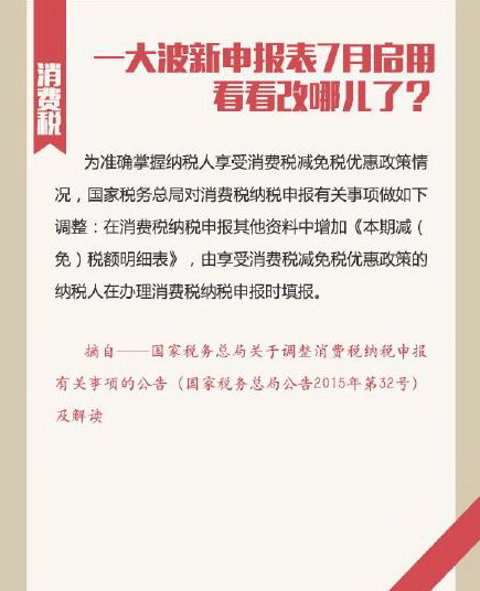 一大波新申报表7月启用 看看改哪儿了