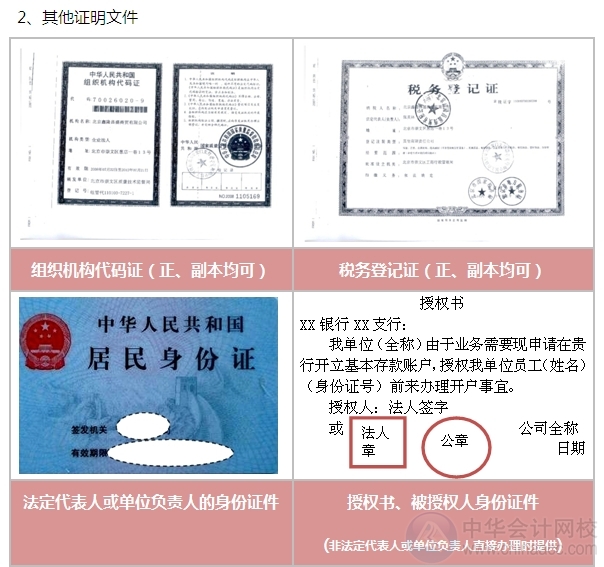 非企业法人基本存款账户开户