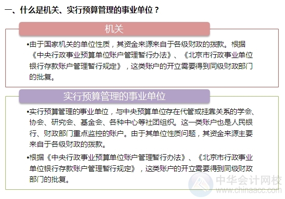 [图解开户流程]机关及实行预算管理的事业单位开立基本账户