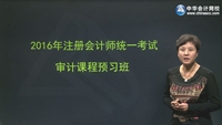 杨闻萍老师2016年注册会计师考试《审计》预习班高清课程