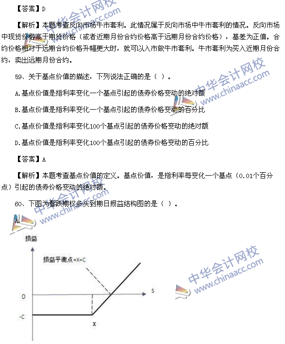 期货从业资格考试《期货基础知识》样卷单选题