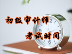 2016年初级审计师考试时间