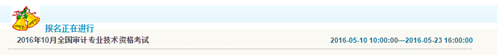上海2016年中级审计师考试报名入口