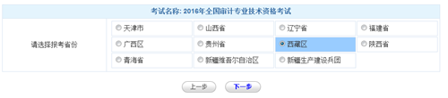 西藏2016年中级审计师考试报名入口