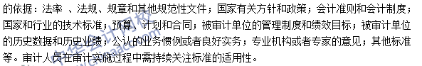 《审计理论与实务》高频考点：审计标准的选用