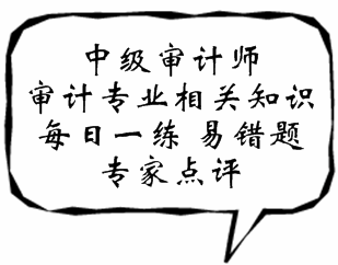 中级审计师《审计专业相关知识》易错题解析