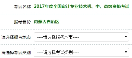 2017年审计师考试报名入口开通