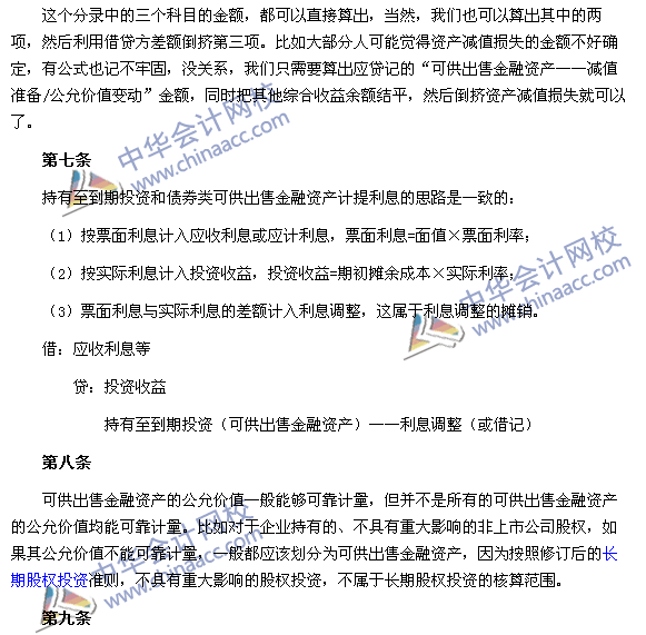 想要学好《中级会计实务》金融资产  这十三条知识点不可不知