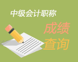 中级会计师成绩查询