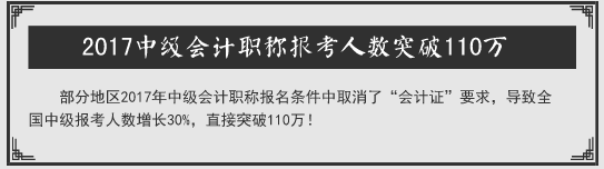 中级考生请听题：听说2018年中级会计职称考试要卡通过率？