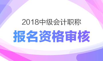 宁夏2018年中级会计职称报名现场资格审核3月19日-30日