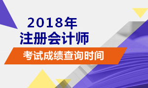 北京注册会计师成绩查询时间