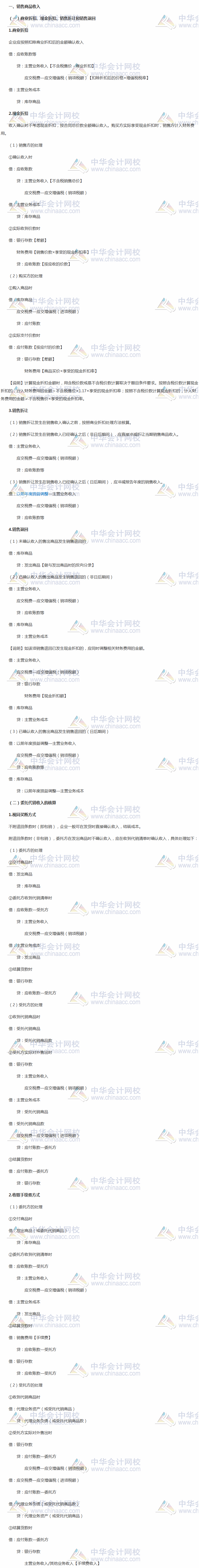 会计分录连载3:2018年中级会计实务收入类业务会计分录