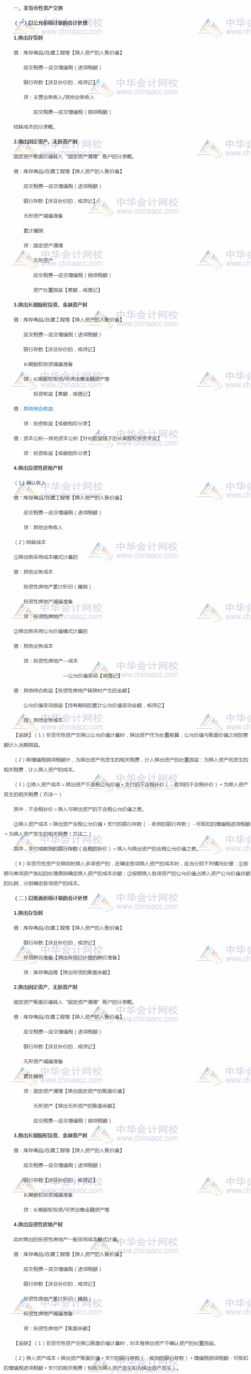 会计分录连载4:2018年中级会计实务特殊业务的会计分录