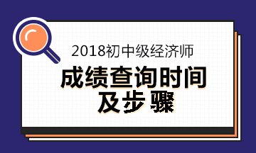 2018经济师考试成绩查询时间及步骤