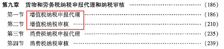 第九章 货物和劳务纳税申报代理和纳税审核