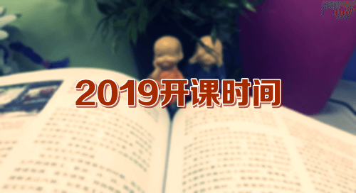 2019审计师开课时间 