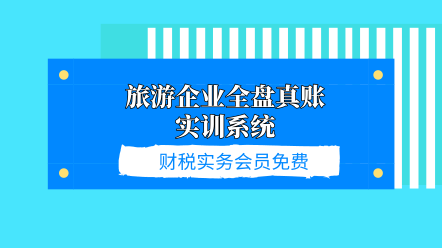 旅游企业全盘真账实训系统