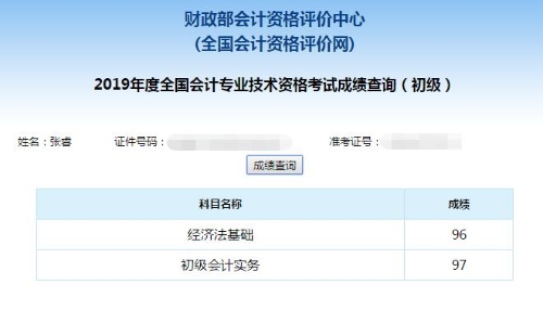 高分通过初级会计考试