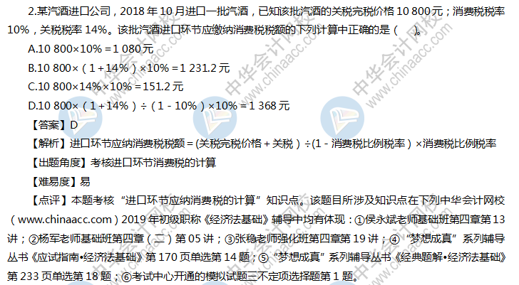 经济法基础试题及答案（回忆版）