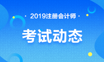 2019年注册会计师考试动态