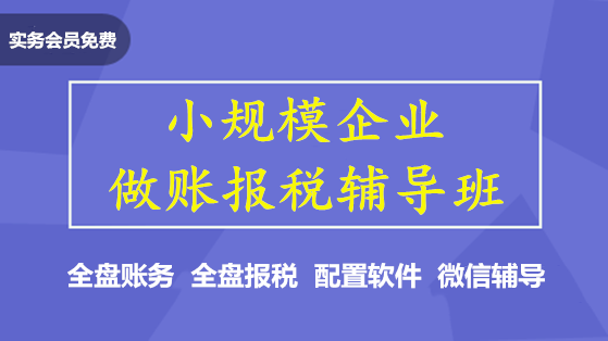 小规模企业做账报税