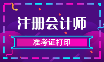 2019年山西忻州CPA专业准考证打印入口即将开通