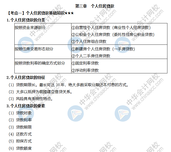 个人住房贷款基础知识