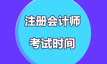 2019注册会计师考试时间