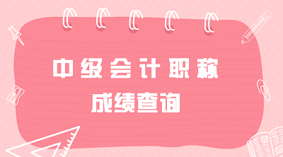 2020年中级会计师成绩查询入口