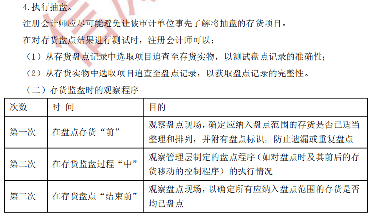 注册会计师审计第十一章干货内容考点2