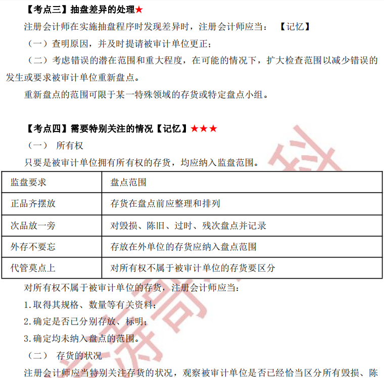 注册会计师审计第十一章干货内容考点3