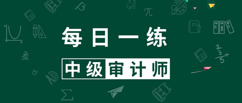 中级审计师每日一练