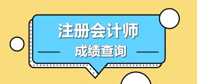 江西南昌CPA成绩查询时间