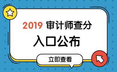 2019中级审计师成绩查询