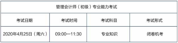 2020年初级管理会计师第一次考试报名即将开启