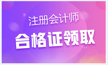 2019年cpa专业阶段考试合格证书领取时间